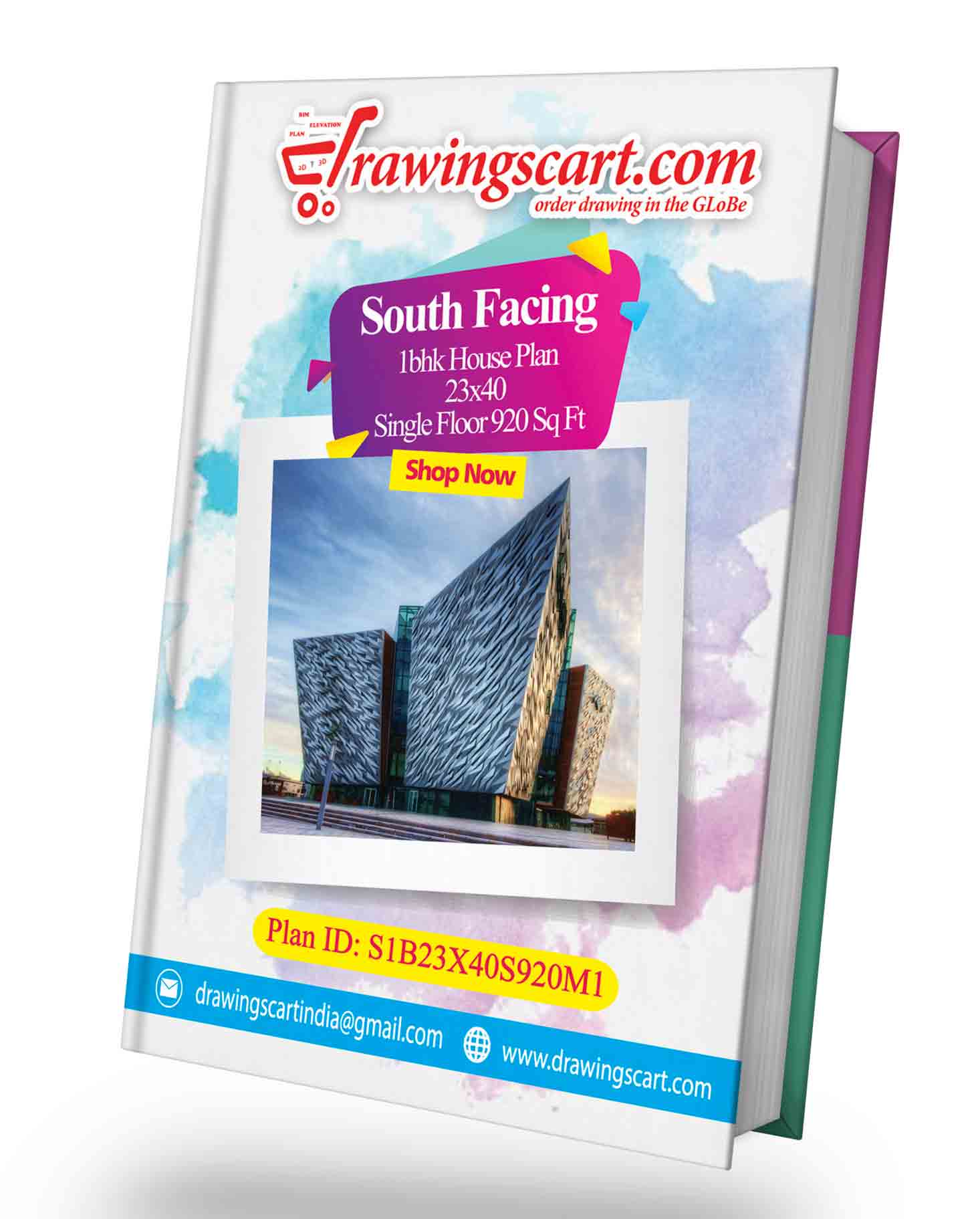 880 Sq. Ft South Facing 1 BHK House Plan with Dinning Hall - Single Floor | 22x40